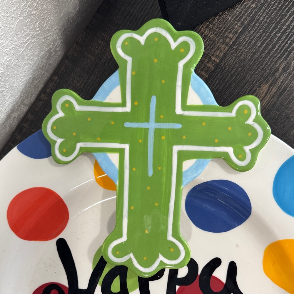 Large Green Cross by Happy Everything Attachment